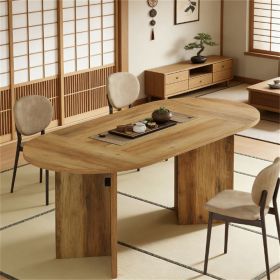 Living room dining table, oval dining table, kitchen dining table, central table, coffee table