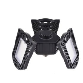 General Deformable Lamp Garage Light Radar Warehouse Industrial Lamp Home Lighting High Intensity (Option: White 80W sensor)
