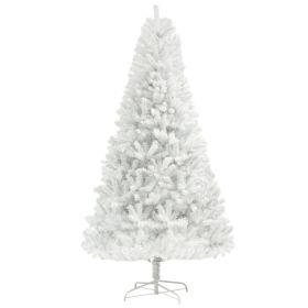 6ft Unlit Artificial White Christmas Tree, Holiday Decor with 1000 Branch Tips, Auto Open and Steel Base (Option: White-950x260x250 mm)