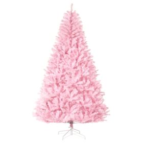 7 Artificial Pink Christmas Trees, with Auto Open, Steel Base, Wide Shape for Indoor Xmas Decoration (Option: Pink-1200x290x310 mm)